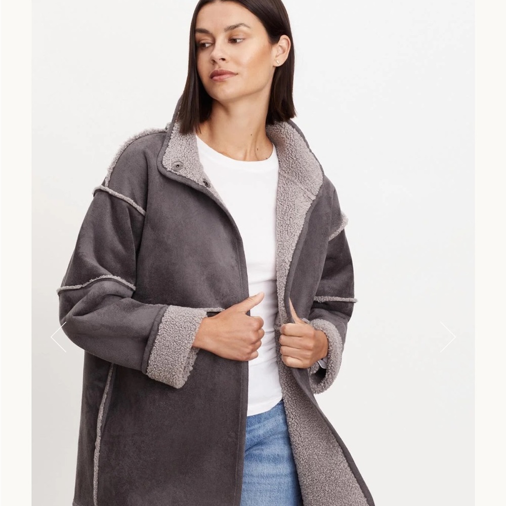 NWT sold out Velvet Albany Lux Sherpa Reversible Jacket